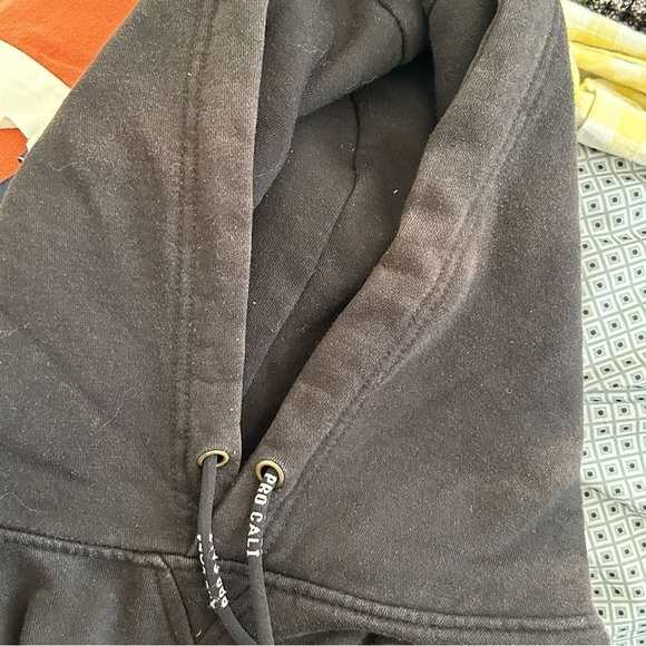 PRO CALI Men’s BACKWOODS Hoodie Sweater 2XL Black Pull Over Casual Street - Picture 12 of 14